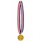 Beistle Set of 12 Gold “2nd Place” Medal with Red, White, and Blue Ribbon 30”
